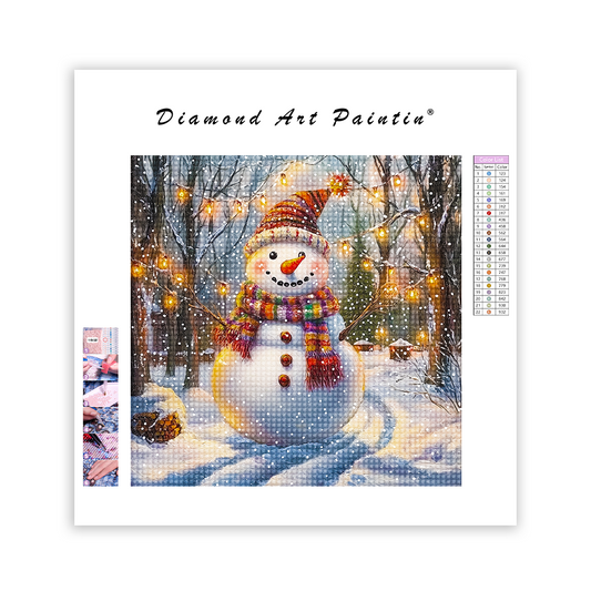 Glad SnöGubbe - DiamantmåLning
