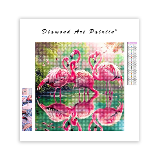 Flamingoflock - DiamantmåLning