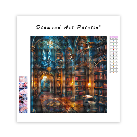 Fantasy Library - DiamantmåLning