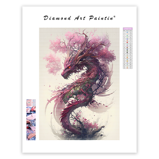 Sakura Dragon - DiamantmåLning