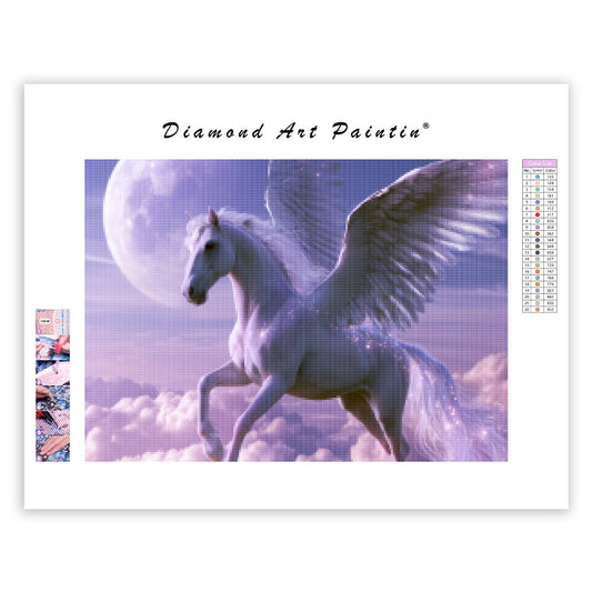 Pegasus i månsken – Diamantmålning