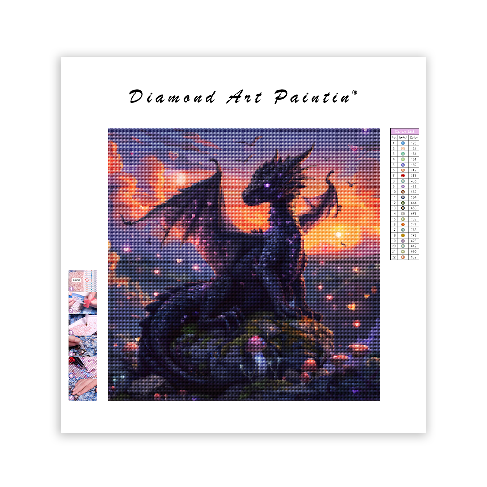 Fialový drak - Diamantmålning