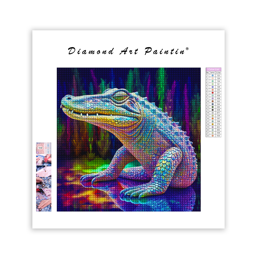 Krokodil - DiamantmåLning