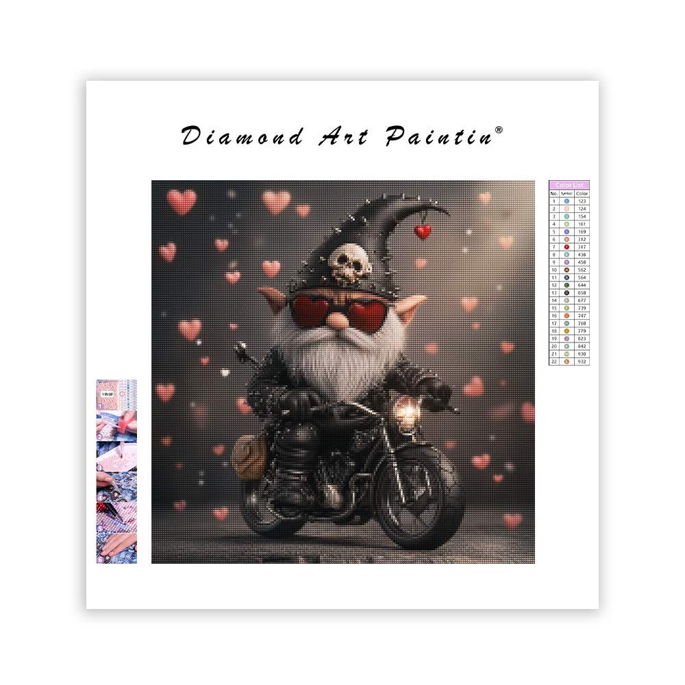 Bikertomte - Diamantmålning