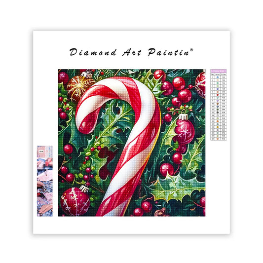 Vibrant Candy Cane - DiamantmåLning