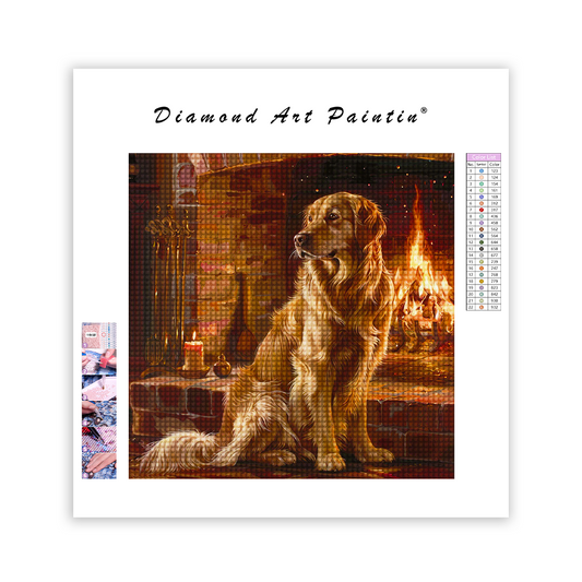 Golden Retriever Dog - DiamantmåLning