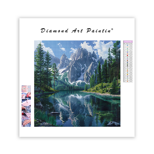 Pristine Mountain Lake - DiamantmåLning