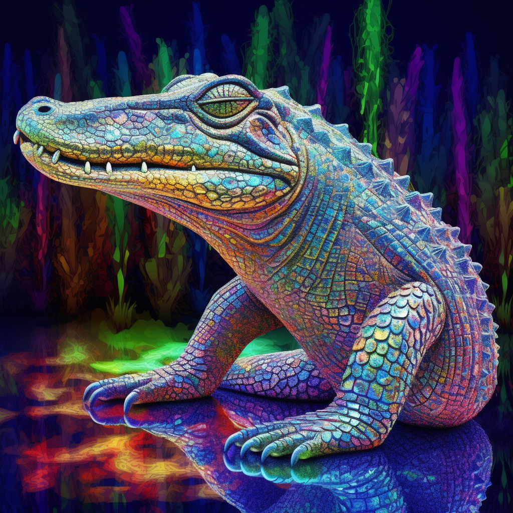Krokodil - DiamantmåLning