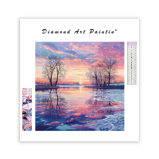 Sunset Lake - DiamantmåLning