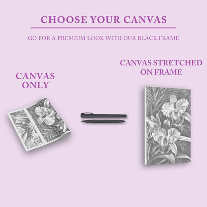 Rosa orkidé - Prickmålning