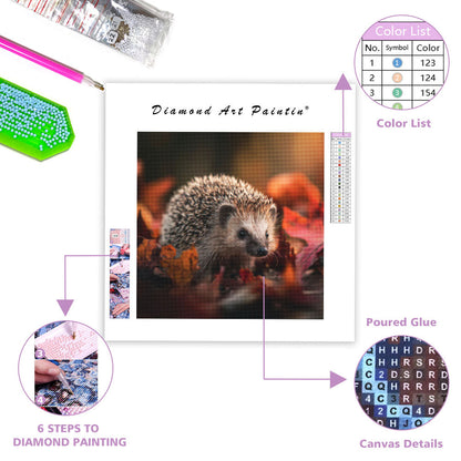 Degu med frö – Diamantmålning