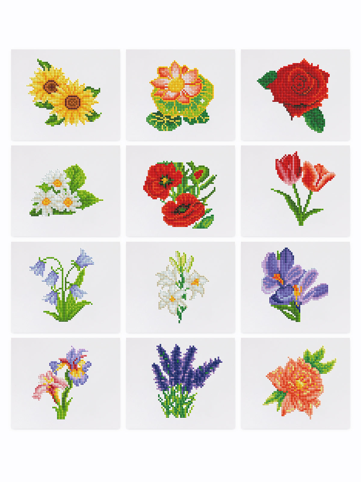 Mini–Färgstarka blommor