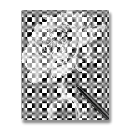 Kvinnablomma - Prickmålning