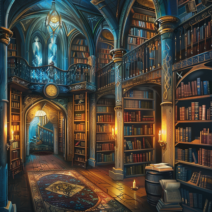 Fantasy Library - DiamantmåLning