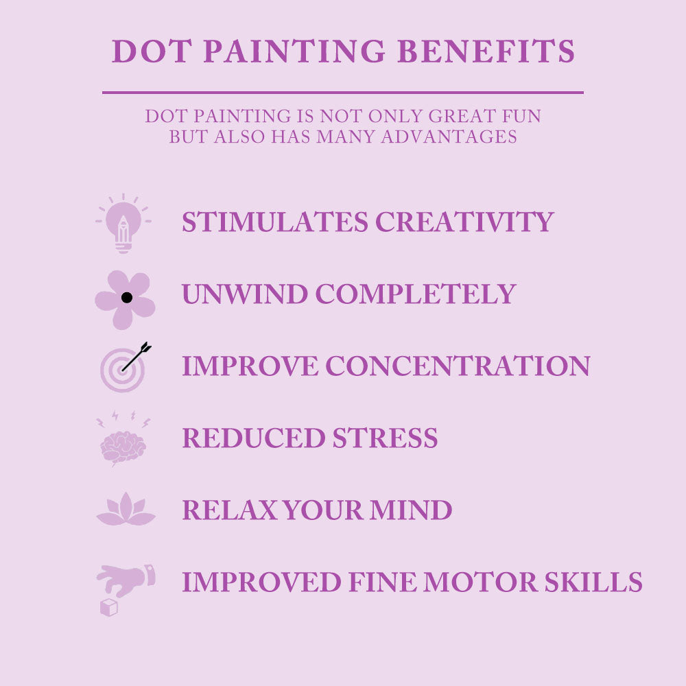 Lejon med ett modigt hjärta - Prickmålning