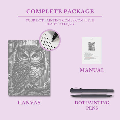 Blå Uggla - Prickmålning