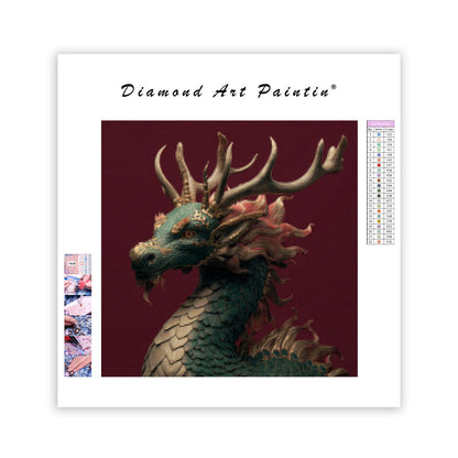Lyckobringande qilin – Diamantmålning