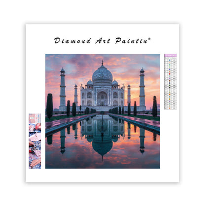 Taj Mahal i soluppgång – Diamantmålning