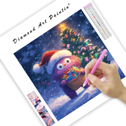Jultomtens djurgåva - Diamantmålning