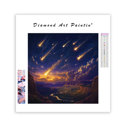 Meteorregn på himlen - Diamantmålning