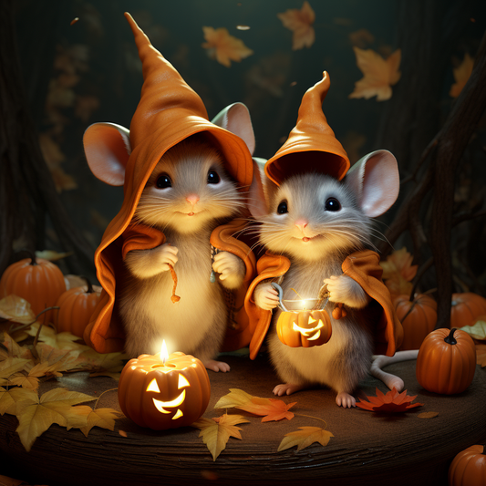 Halloween-musbröder - Diamantmålning