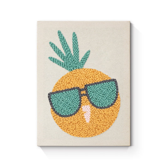 Cool ananas – Punch needle-broderi