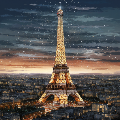 Eiffel Tow- DiamantmåLning