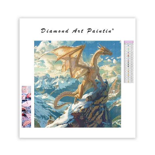 Helig Drake På SnöBerget - DiamantmåLning