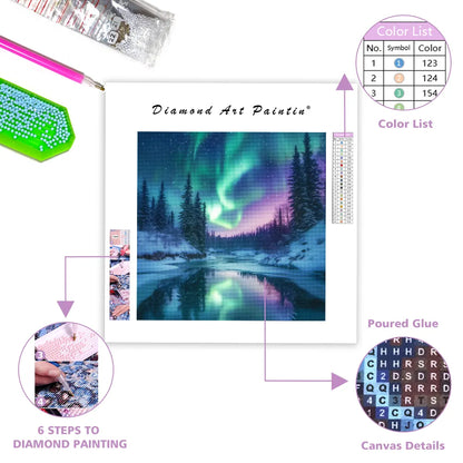 Aurora Vinterunderland - Diamantmålning