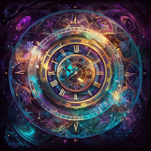 Klocka Swirling - DiamantmåLning