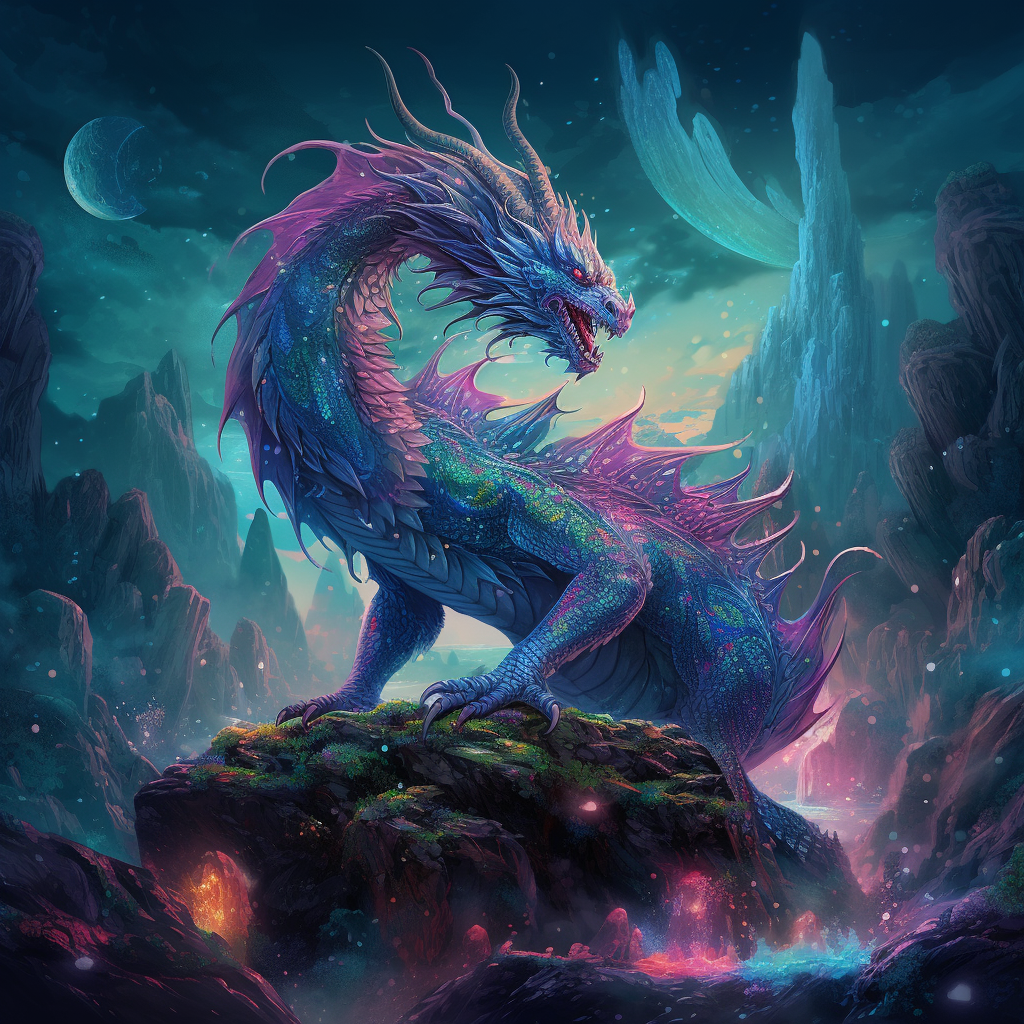 Kristalldrake – Diamantmålning