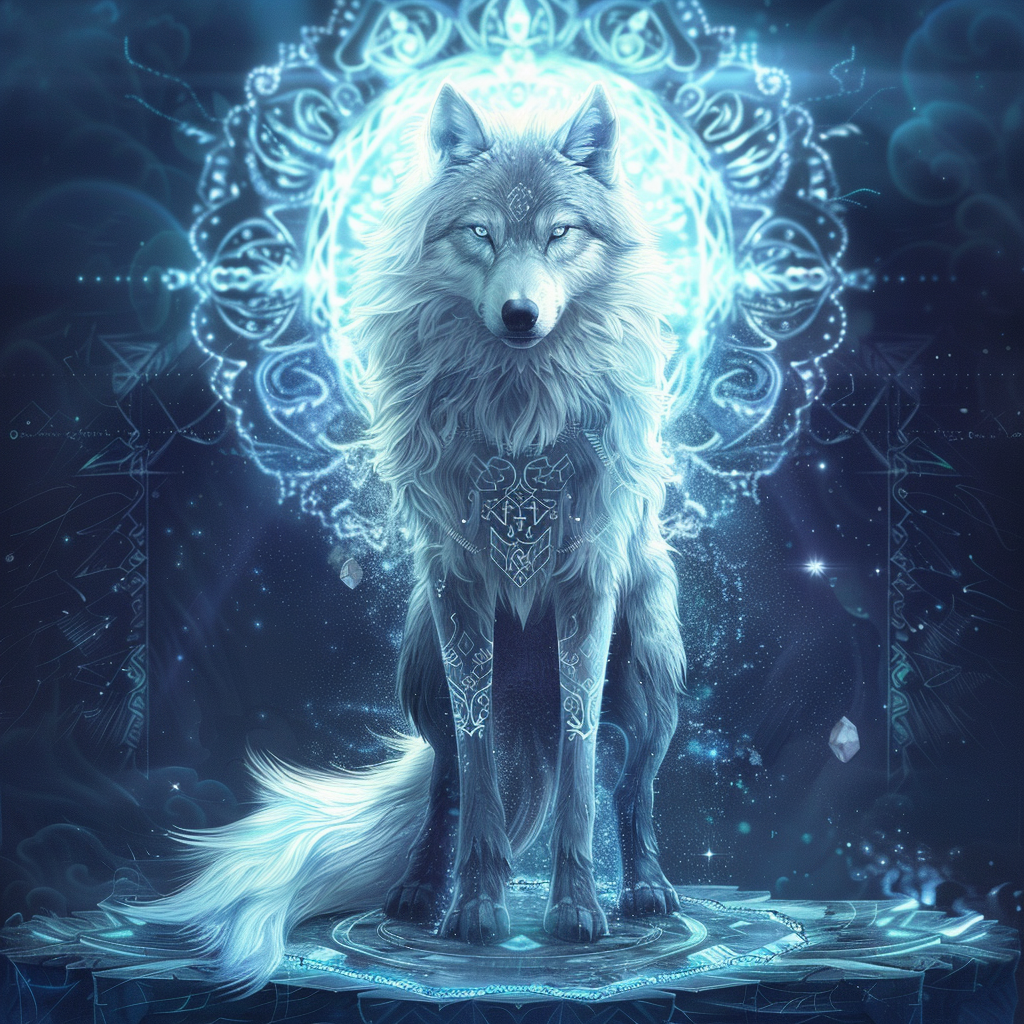 Spirit Wolf Totem - Diamantmålning