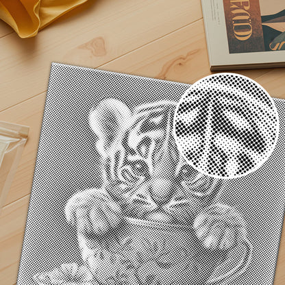 Bedårande tigerunge – Punktmålning