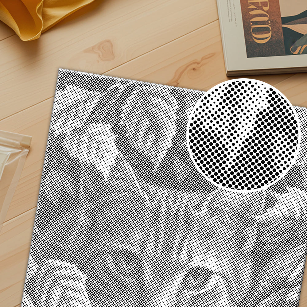 Löv och katt – Punktmålning