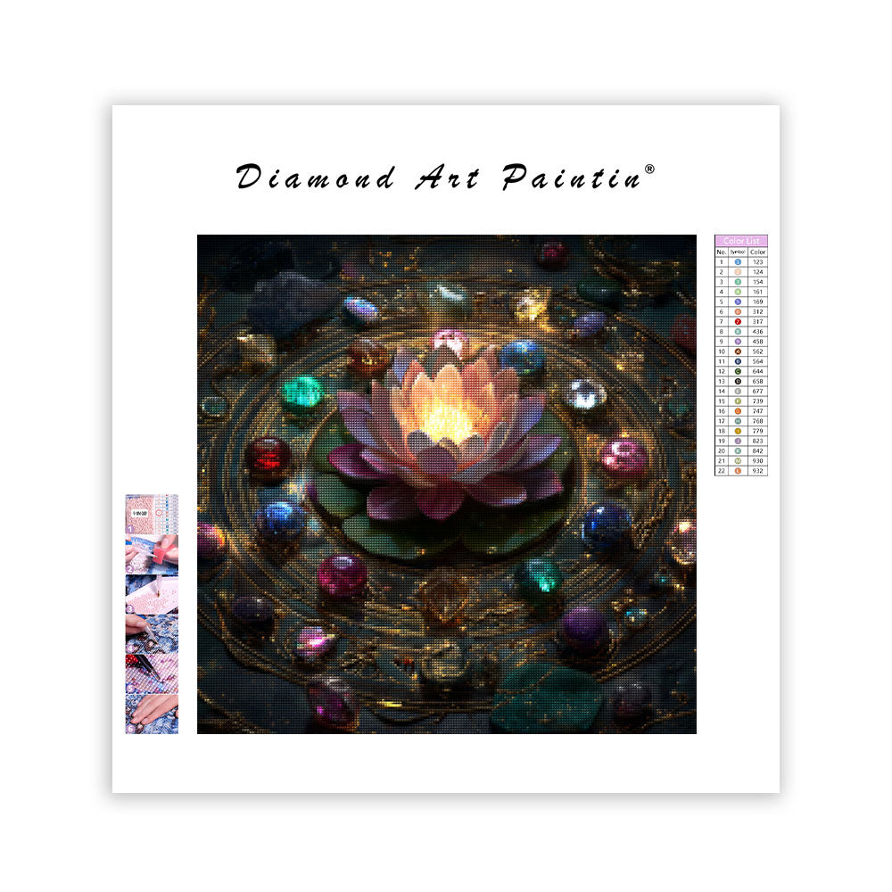 Kosmisk lotus – Diamantmålning
