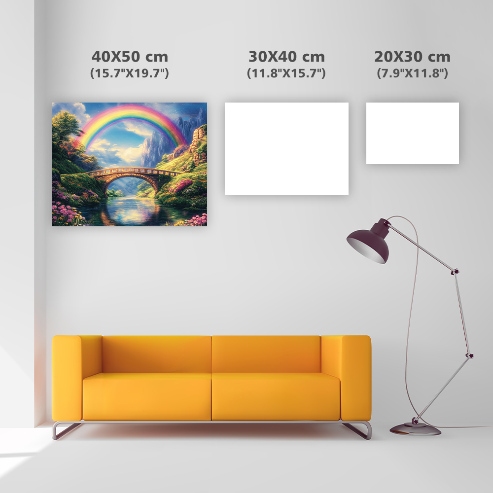 Vibrant Rainbow Arching - DiamantmåLning