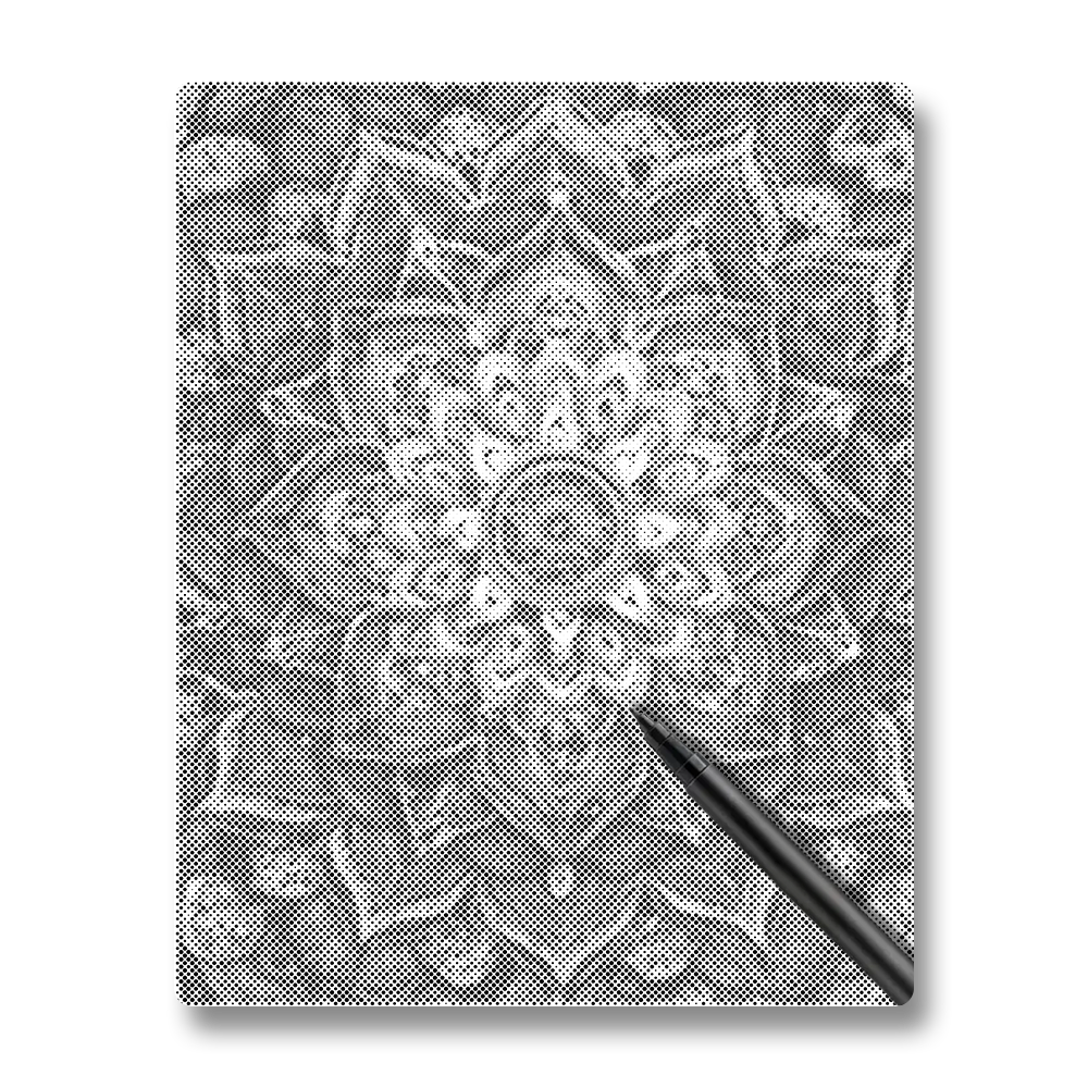 Regnbågsblommandala - Prickmålning