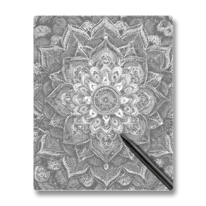 Regnbågsblommandala - Prickmålning