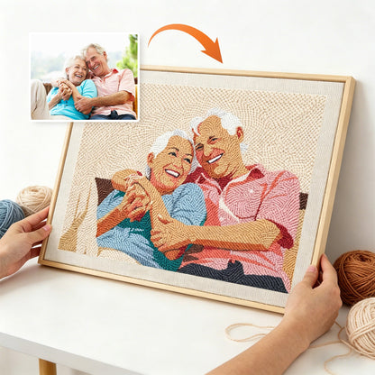 Personligt foto – Punch needle-broderi