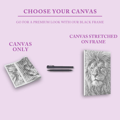 Jätteafrikanska lejon - Prickmålning