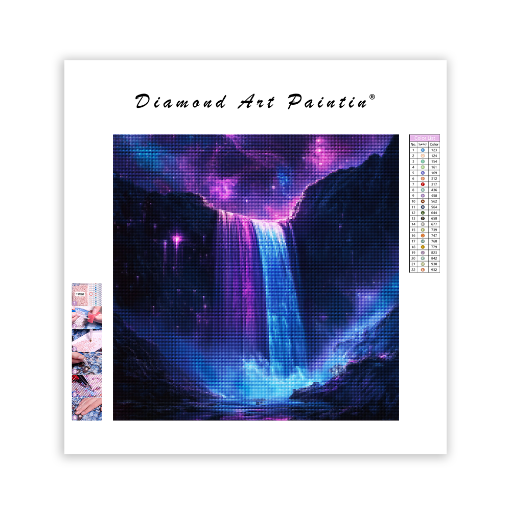 Kosmiskt vattenfall - Diamantmålning