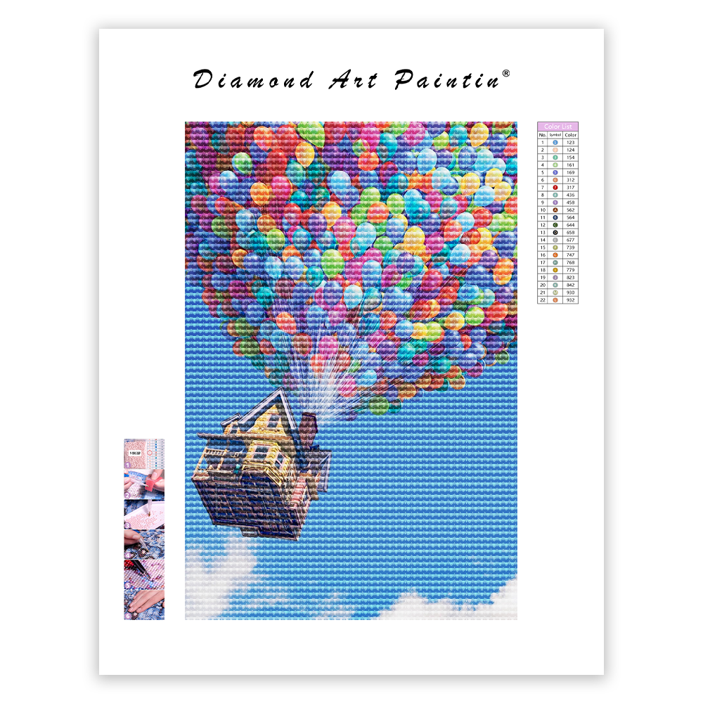 FäRgglad Ballong - DiamantmåLning