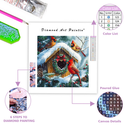 Charmig vinterscen - DiamantmåLning