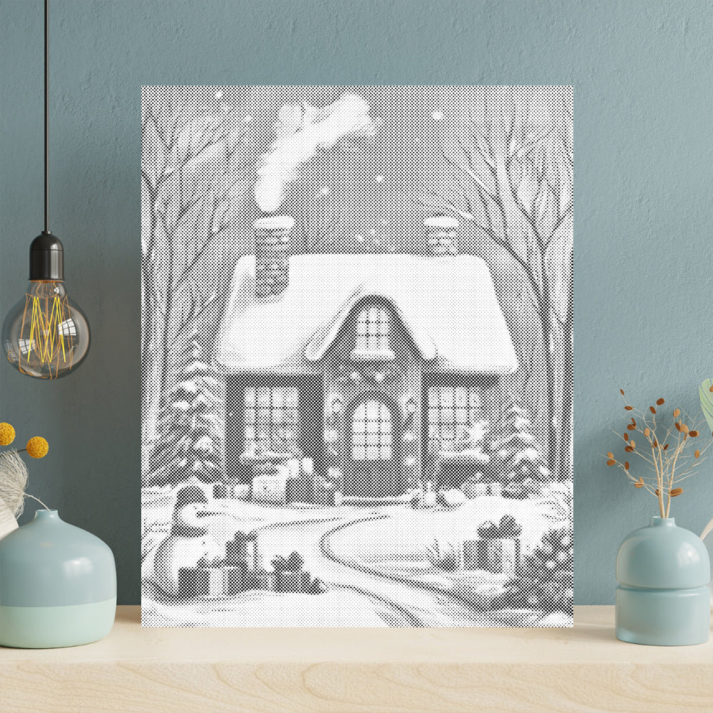 Julhuset – Punktmålning