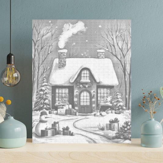 Julhuset – Punktmålning