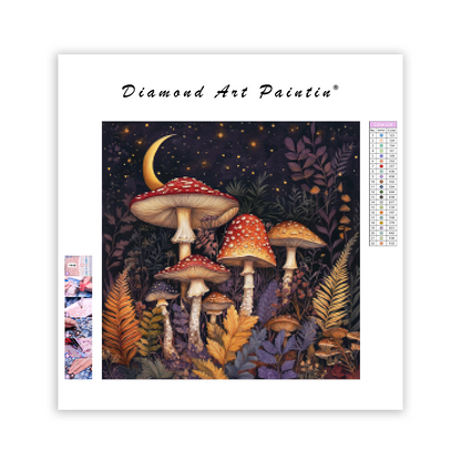 Mystisk Botanisk Illustration - Diamantmålning