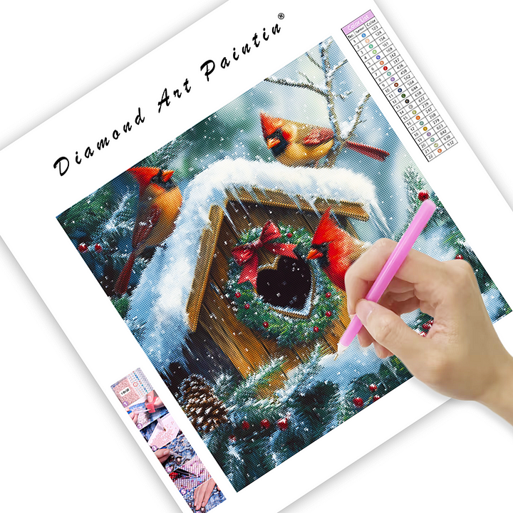 Charmig vinterscen - DiamantmåLning