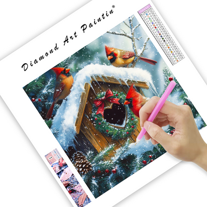 Charmig vinterscen - DiamantmåLning