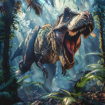 Rytande T-rex – Diamantmålning
