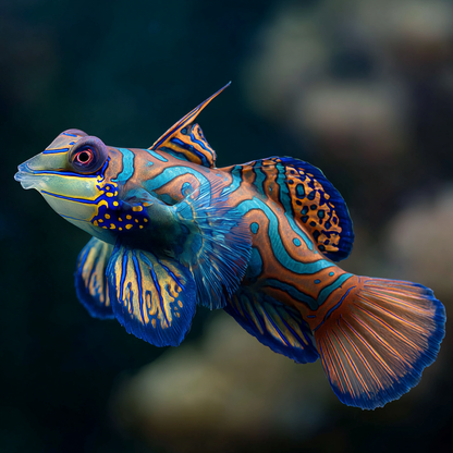 Mandarinfiskens elegans – Diamantmålning